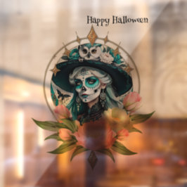 Vinilos Para Cristales Mujer asombrosa con un impresionante maquillaje de