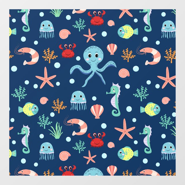 Vinilos Para Cristales Mundo del Mar (Hoja)