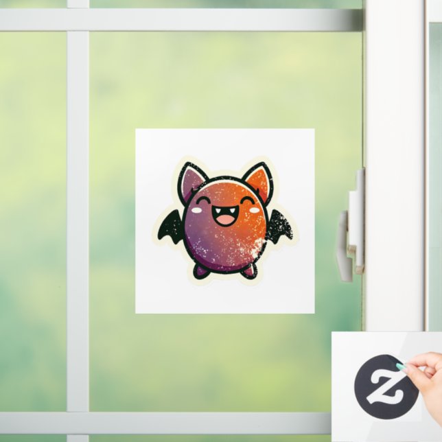 Vinilos Para Cristales Murciélago blanco - Halloween (Hogar)