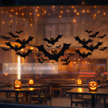 Murciélagos negros espeluznantes de Halloween