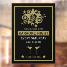 Vinilos Para Cristales Muro de promoción de karaoke