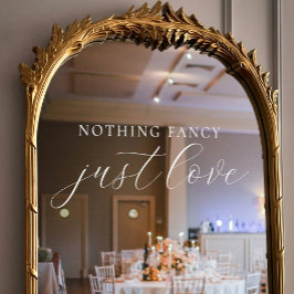 Vinilos Para Cristales Nada Fantástico, Sólo Amo Elegante Boda De Guiones