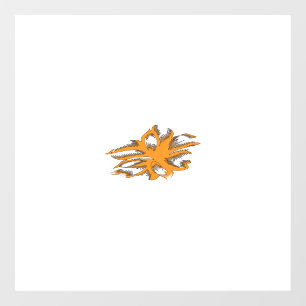 Vinilos Para Cristales Naranja amarillento, decorativo amarillo anaranjad