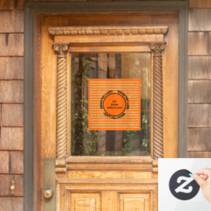 Vinilos Para Cristales Naranja Black Gold Modern Halloween Ventana Lluvia