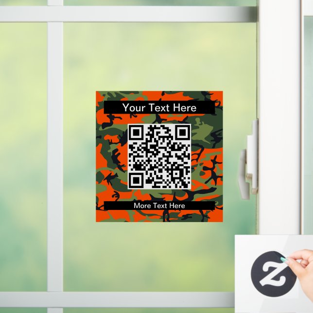 Vinilos Para Cristales Naranja y Camuflaje Verde, Ejército (Hogar)