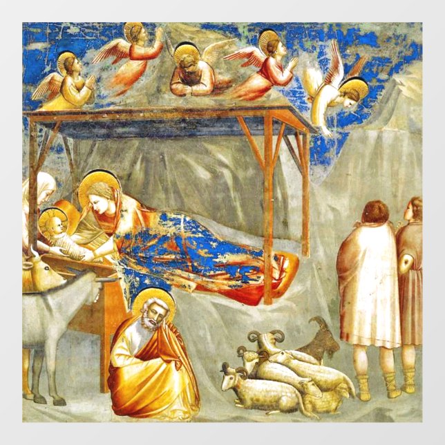 Vinilos Para Cristales Natividad Nacimiento de Jesús (Hoja)