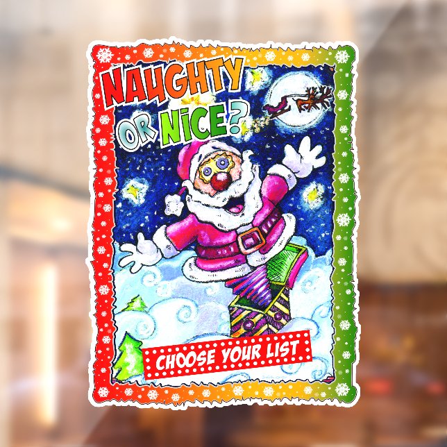 Vinilos Para Cristales Naughty or nice, choose your list (Hoja 2)