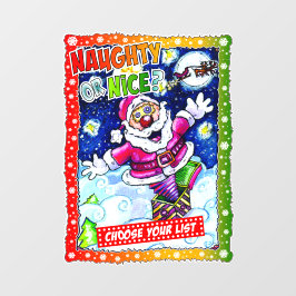 Vinilos Para Cristales Naughty or nice, choose your list