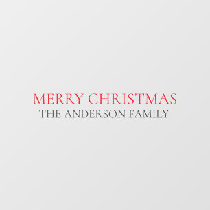 Vinilos Para Cristales Navidad con los rojos