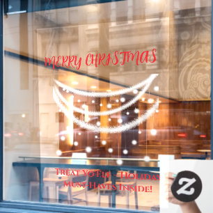 Vinilos Para Cristales Navidad divertida