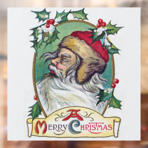 Vinilos Para Cristales Navidad Gnomo Vintage