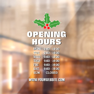 Vinilos Para Cristales Navidades abrir horarios de compra firmar Ventana