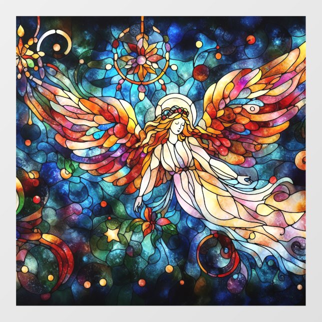 Vinilos Para Cristales Navidades Acuarela Vidrio Manchado Cling (Hoja)