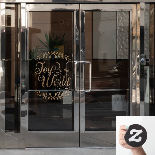 Vinilos Para Cristales Navidades Alegran Al Negocio Mundial De La Faux Go (Puerta de oficina)