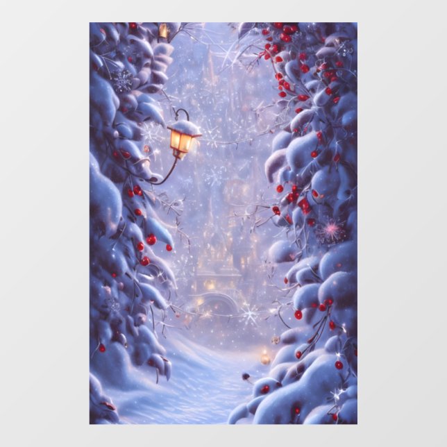 Vinilos Para Cristales Navidades de fantasía 5 Ventana Cling (Hoja)