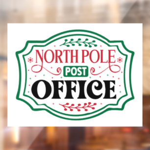 Vinilos Para Cristales Navidades de la Oficina de Correos de Norteamérica
