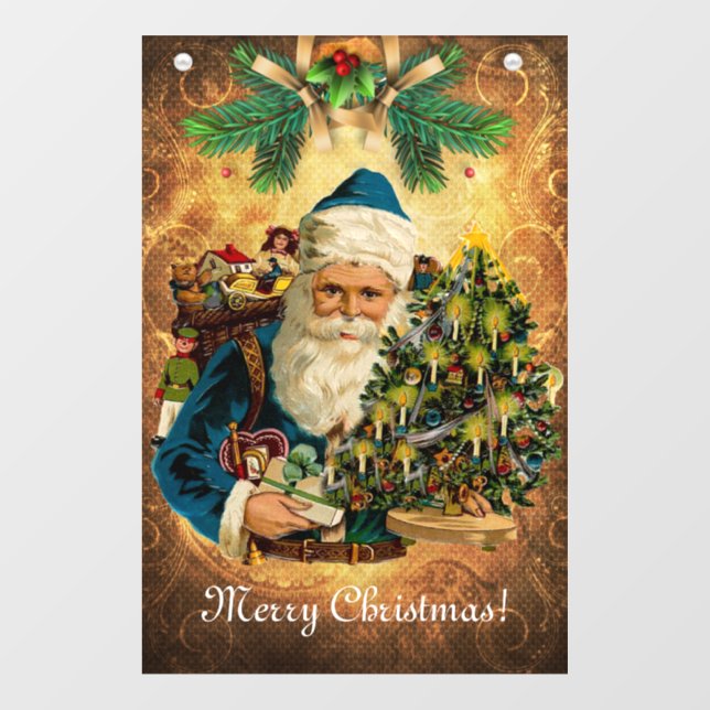 Vinilos Para Cristales Navidades de San Nicolás (Santa Claus)  (Hoja)