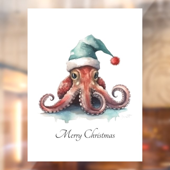 Vinilos Para Cristales Navidades del Octopus Alegría, personalizado (Hoja 2)