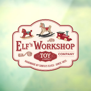 Vinilos Para Cristales Navidades del taller de Elf