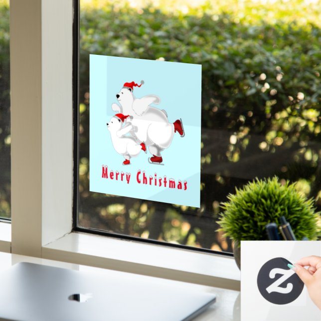 Vinilos Para Cristales Navidades felices con el llenado de la ventana del (Oficina)