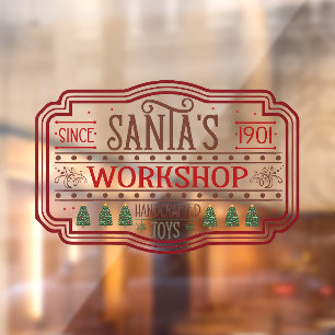 Vinilos Para Cristales Navidades festivos compran el taller de Santa Clau