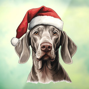 Vinilos Para Cristales Navidades festivos Weimaraner