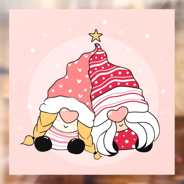 Vinilos Para Cristales Navidades Gnomes Window Cling (Hoja 2)