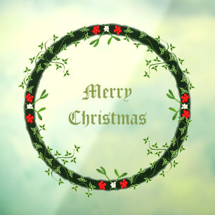 Vinilos Para Cristales Navidades góticos Personalizado Wreath