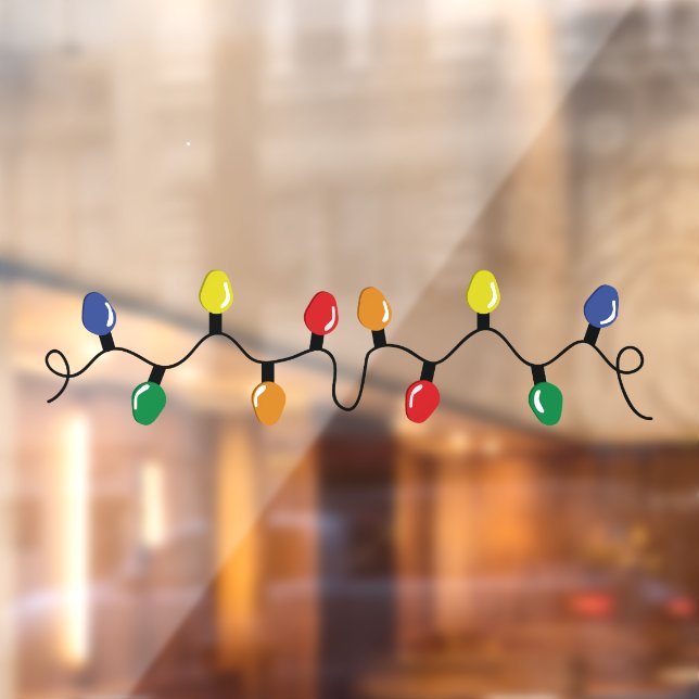 Vinilos Para Cristales Navidades Iluminan el cable de la cadena Grande Bo (Hoja 2)