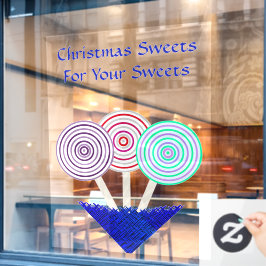 Vinilos Para Cristales Navidades LavishlyOn o Rótulo Candy Store