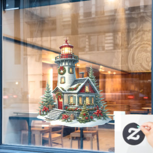 Vinilos Para Cristales Navidades Lighthouse Window Cling