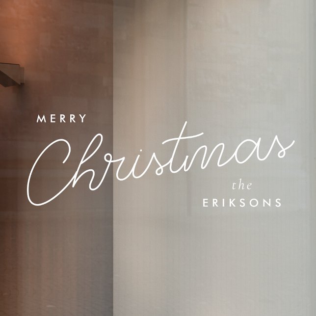 Vinilos Para Cristales Navidades modernos de moda | Elegante manuscrito (Subido por el creador)