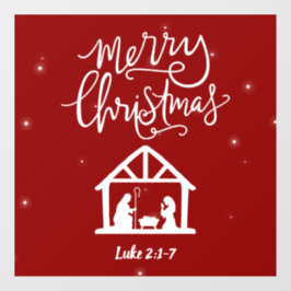 Vinilos Para Cristales Navidades Natividad Feliz Navidad