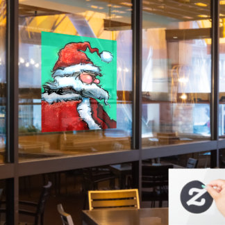 Vinilos Para Cristales Navidades Santa Window Cling