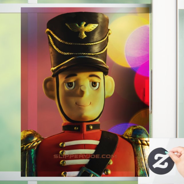 Vinilos Para Cristales Navidades soldado de juguete figurine SlipperyJoe  (Hogar)