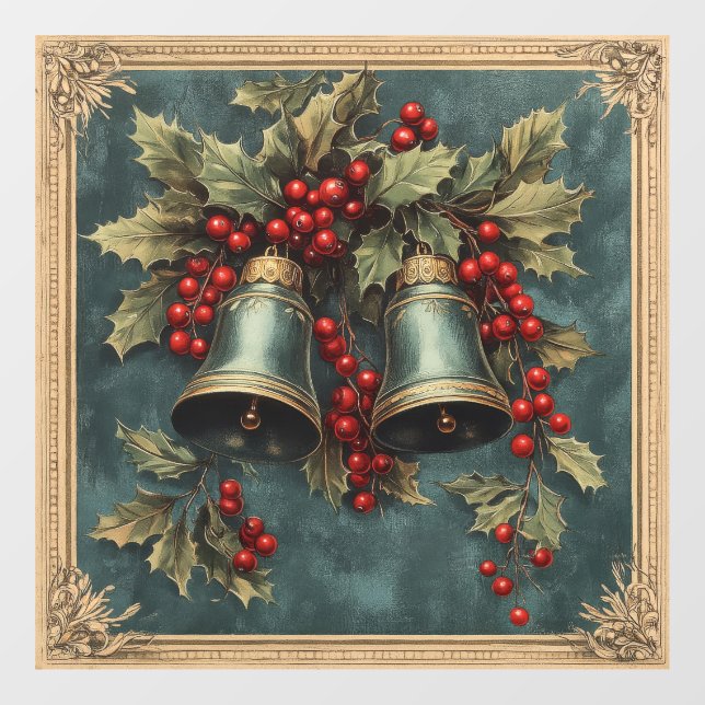 Vinilos Para Cristales Navidades Vintage Window Cling (Hoja)