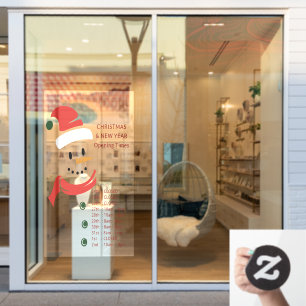 Vinilos Para Cristales Navidades y el nuevo año inaugurando el Santa Sno