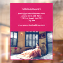 Negocio de bodas de fotos personalizadas rosa