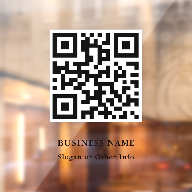 Vinilos Para Cristales Negocio de código QR de moda (Hoja 2)