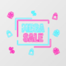 Vinilos Para Cristales Negocio de Mega Venta de Neon Falso