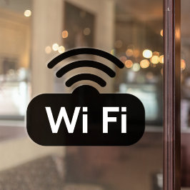 Vinilos Para Cristales Negocio de restaurante de café con WIFI gratis 