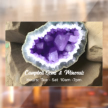 Negocio personalizado de geoda de amatista elegant