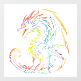 Vinilos Para Cristales Neon Dragon Window Cling