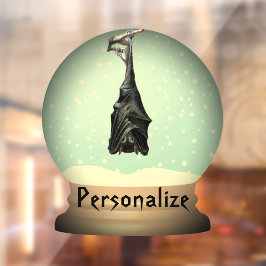 Vinilos Para Cristales Nevada de murciélago colgante globo negro vintage 