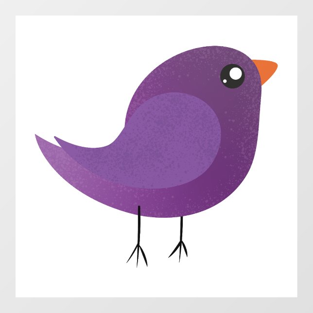 Vinilos Para Cristales Niños adorables pájaros (Hoja)