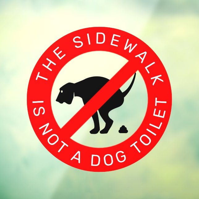 Vinilos Para Cristales No al Rótulo del perro que empaca (Hoja 3)