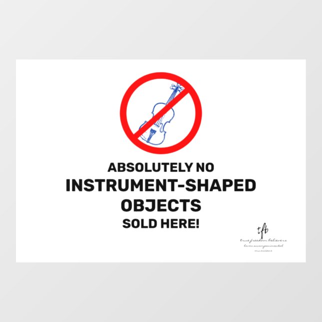 Vinilos Para Cristales No Blue Violins Local Music Store (Hoja)