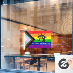 Vinilos Para Cristales No discriminamos", empresa LGBT Gay-Friendly