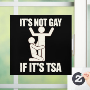 Vinilos Para Cristales No Es Gay Si Es Seguridad De TSA Divertido LGBTQ