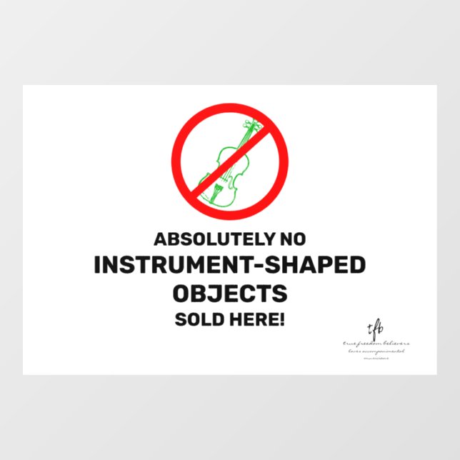 Vinilos Para Cristales No Green Violins Local Music Store (Hoja)